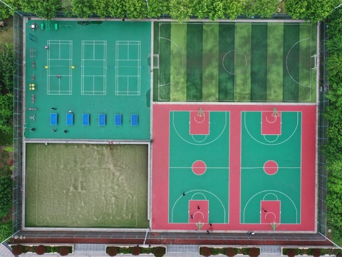  篮球场运动场场地35 