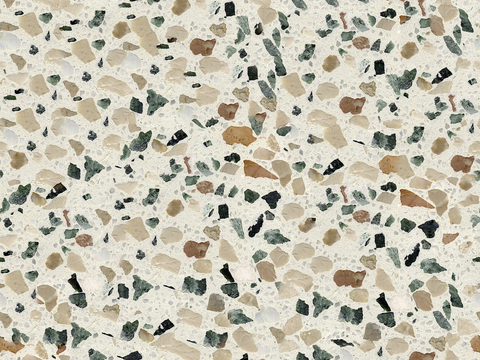  米黄色黄色背景彩色碎石水磨石肌理62 