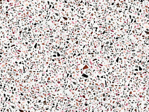 白色背景彩色碎石水磨石肌理7