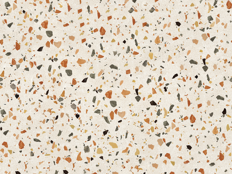 米黄色黄色背景彩色碎石水磨石肌理5