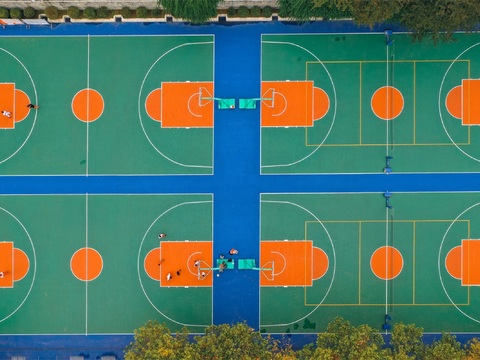  篮球场运动场场地32 