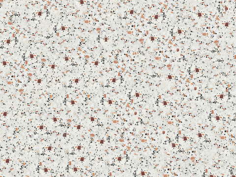 白色背景彩色碎石水磨石肌理1