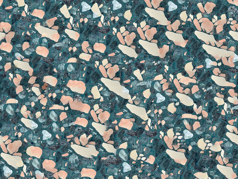 蓝色青色背景彩色碎石水磨石肌理13