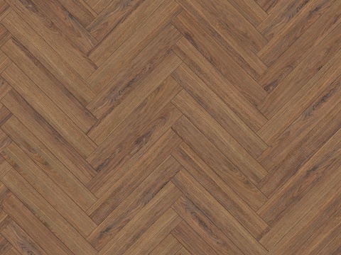 鱼骨纹错缝原木色实木地板12