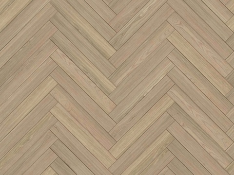  鱼骨纹错缝原木色实木地板75 