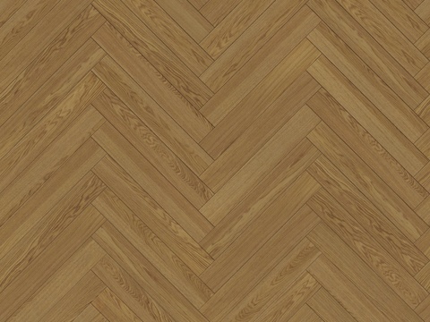  鱼骨纹错缝原木色实木地板44 