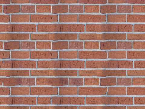  红砖墙面-红砖错缝墙面2053 