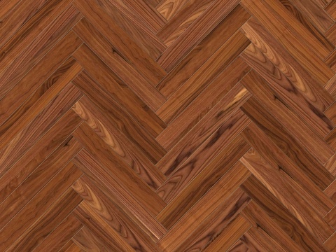  鱼骨纹错缝原木色实木地板101 