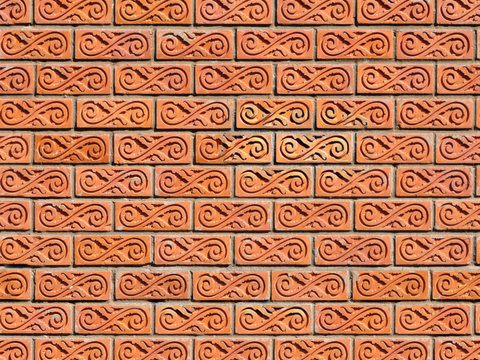 红砖墙面-红砖错缝墙面2088