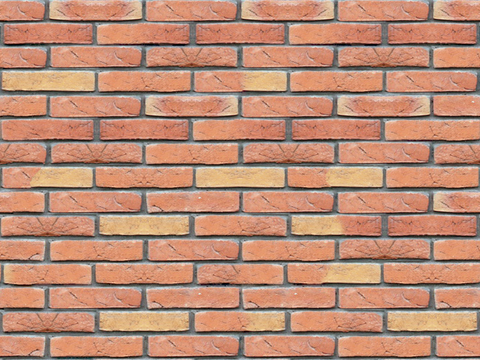  红砖墙面-红砖错缝墙面1915 