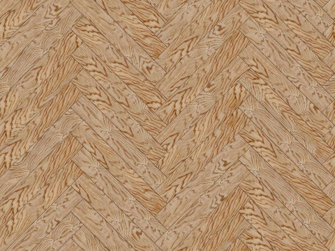  鱼骨纹错缝原木色实木地板77 