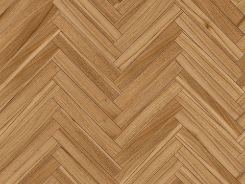  鱼骨纹错缝原木色实木地板134 