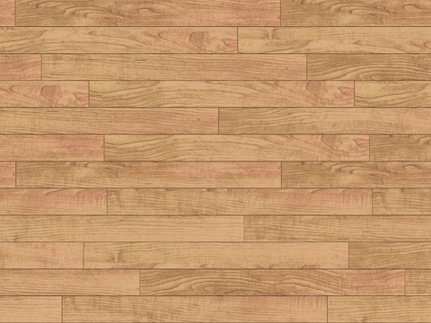  矩形错缝原木色实木地板66 