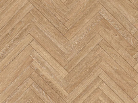  鱼骨纹错缝原木色实木地板82 