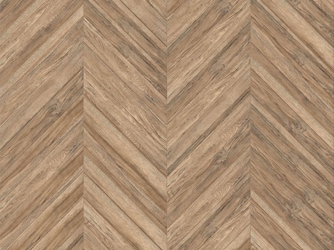 鱼骨纹齐缝原木色实木地板148