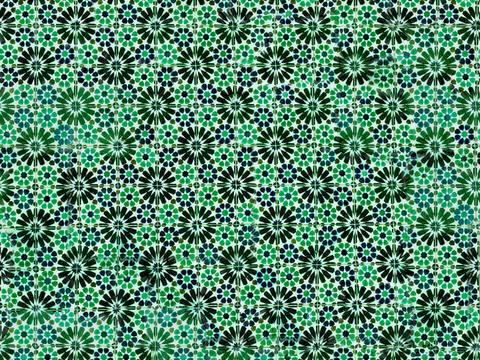  复古经典，民族风几何植物花纹图案花砖瓷砖116 