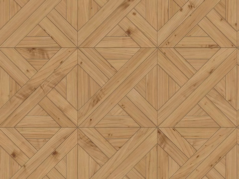  三角形拼花原木色实木地板86 