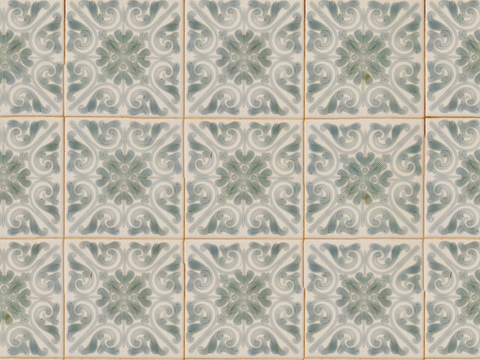 复古经典，民族风几何植物花纹图案花砖瓷砖195