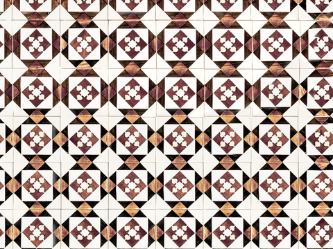 复古经典，民族风几何植物花纹图案花砖瓷砖32