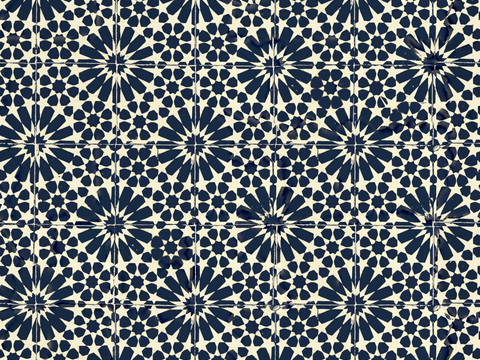 复古经典，民族风几何植物花纹图案花砖瓷砖131