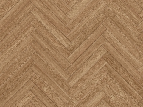  鱼骨纹错缝原木色实木地板83 