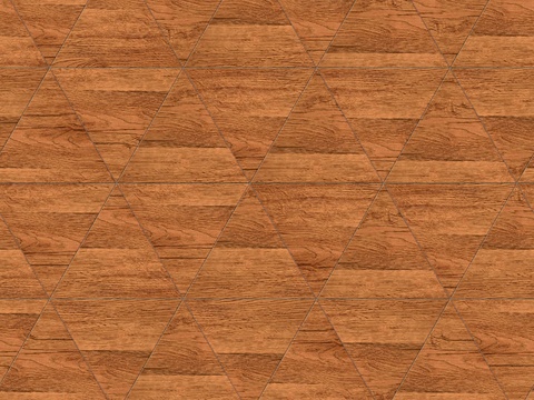  三角形原木色实木地板63 