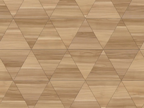  三角形原木色实木地板55 