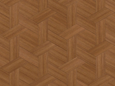  六边形拼花原木色实木地板39 