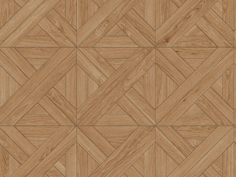  三角形拼花原木色实木地板77 