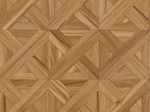  三角形拼花原木色实木地板56 