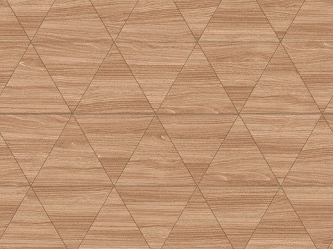  三角形原木色实木地板45 