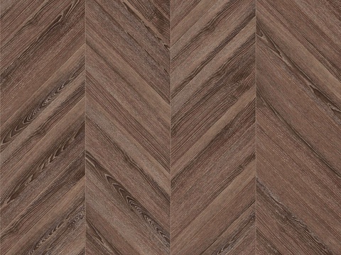 鱼骨纹齐缝原木色实木地板167