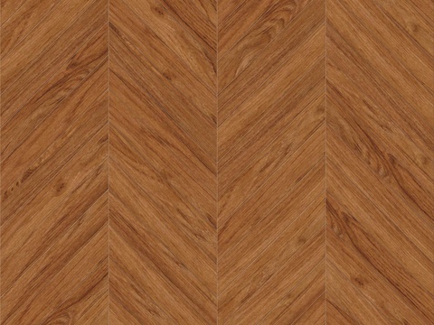  鱼骨纹齐缝原木色实木地板96 