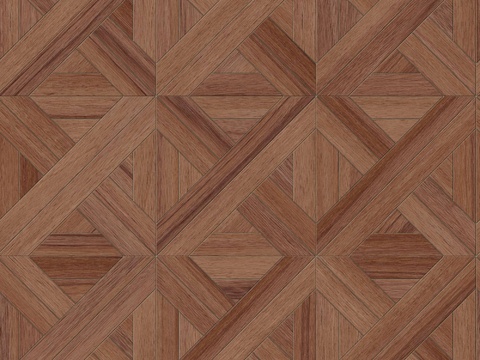  三角形拼花原木色实木地板53 