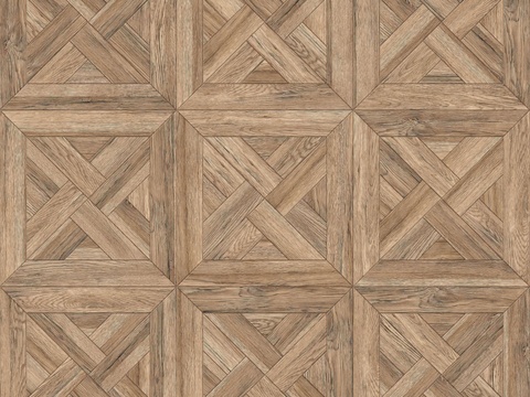  三角形风车拼花原木色实木地板65 