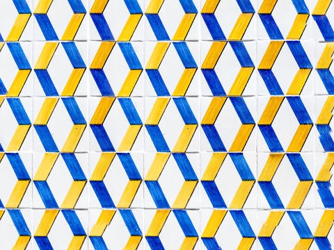  复古经典，民族风几何植物花纹图案花砖瓷砖20 