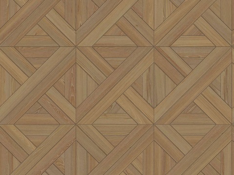  三角形拼花原木色实木地板29 