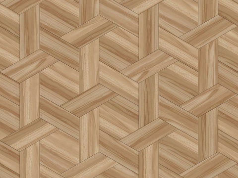 六边形拼花原木色实木地板100