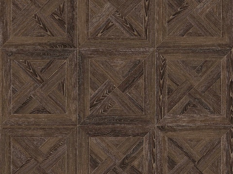  三角形风车拼花原木色实木地板93 