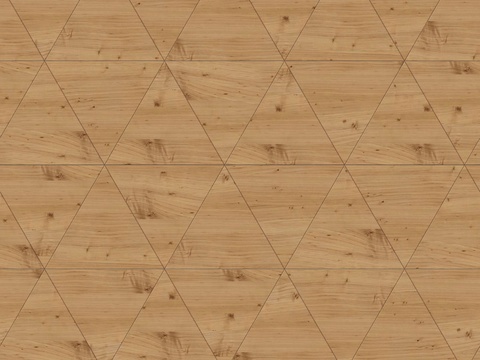  三角形原木色实木地板86 