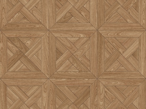  三角形风车拼花原木色实木地板6 