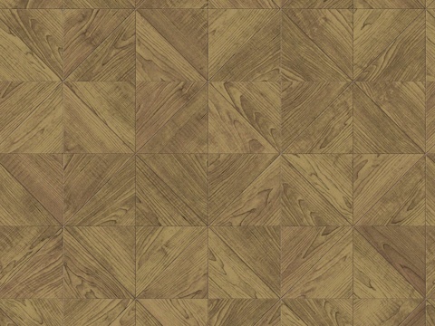  三角形拼花原木色实木地板64 