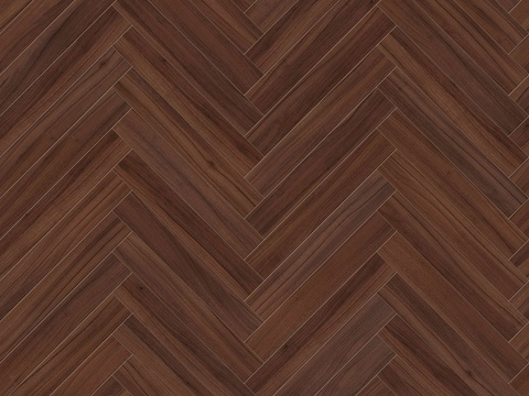  鱼骨纹错缝原木色实木地板86 