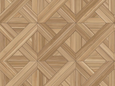  三角形拼花原木色实木地板55 