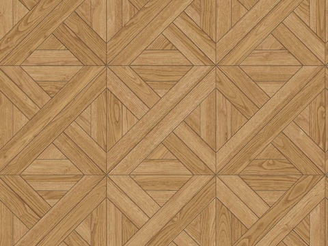  三角形拼花原木色实木地板19 