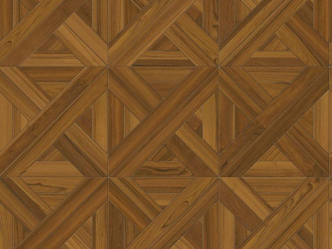  三角形拼花原木色实木地板28 