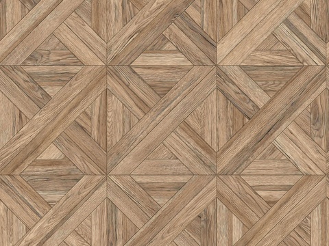  三角形拼花原木色实木地板64 
