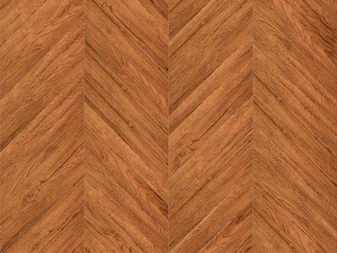  鱼骨纹齐缝原木色实木地板147 