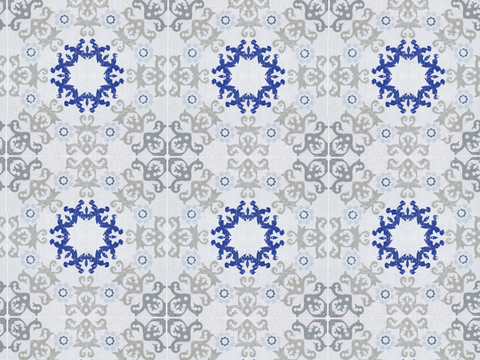 复古经典，民族风几何植物花纹图案花砖瓷砖173