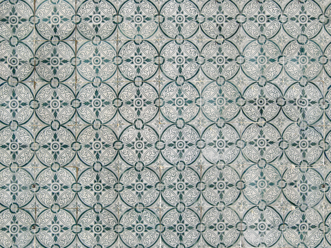  复古经典，民族风几何植物花纹图案花砖瓷砖139 